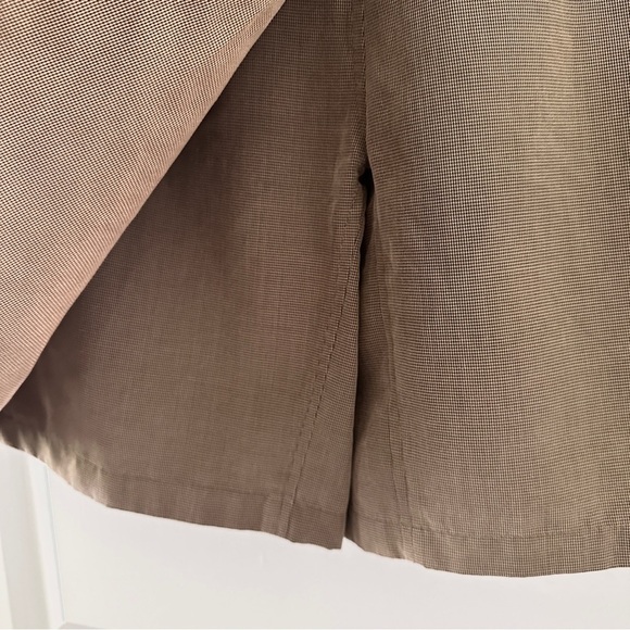 Vintage Exofficio Brown Houndstooth Mini Skort Women’s Size 8 Preppy Academia - Picture 9 of 17